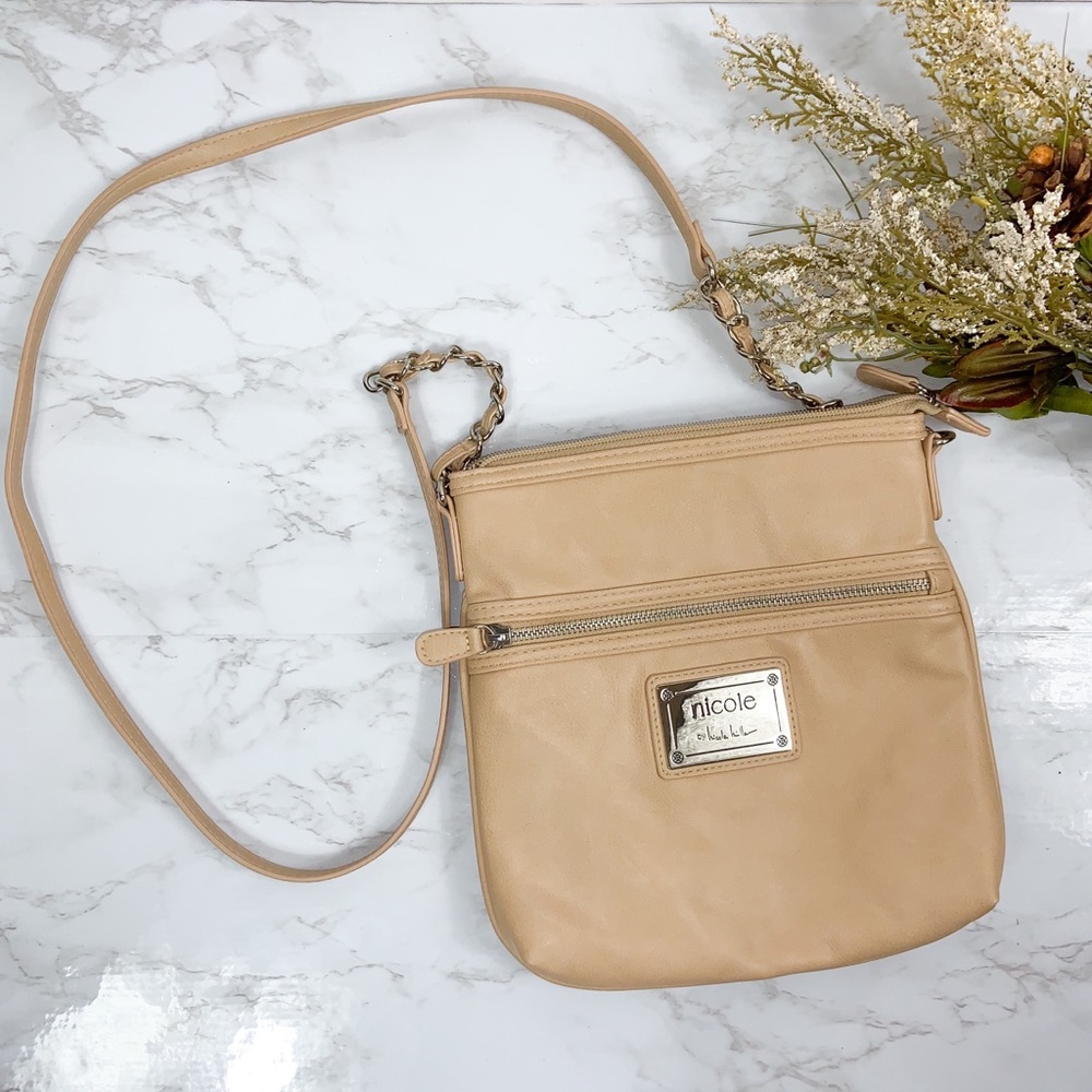 3 for $12 Nicole Miller Beige Crossbody Purse